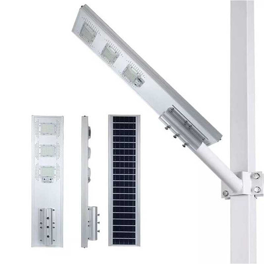 Tuinlamp Solar – Solar Tuinverlichting – Buitenlamp Zonne-energie – LED Buitenlamp – Tuinlantaarn – 1600W Krachtig Licht – Aluminium Behuizing IP66