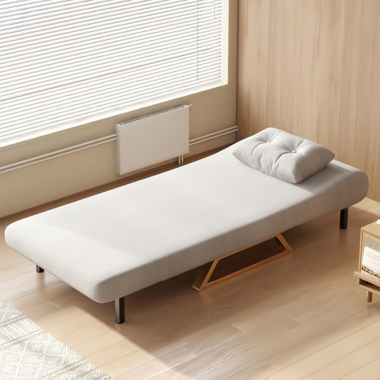 Sofa Bed, Sleeping Chair With Bed Function And Adjustable Backrest, Folding Bed, Sofa Bed For Living Room, Bedroom, Maximum Load 150 Kg, White And Grey