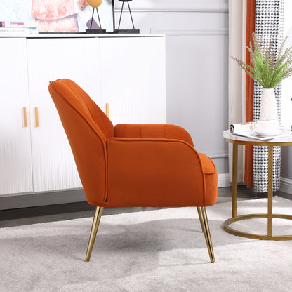 Fauteuil – Lounge Chair – Comfy Chair – Accentstoel – Relaxfauteuil – Blauw Stof – Metalen Poten – Eenvoudige Montage – Zonder Stroom – Comfortabele Zitplaats – Duurzaam Design