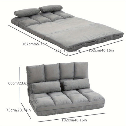 Vloerstoel – Zitzak – Lounge Stoel – Fauteuil – Relax Stoel – Verstelbaar In 3 Posities – Luxe Grijs Velvet Met Stalen Frame – 102x73x60 cm