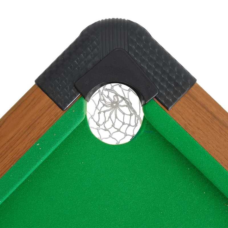 Biljarttafel – Pooltafel – Speltafel – Tafelbiljart – Game Table – Compact 4-voet – Houtlook Bruin