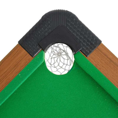 Biljarttafel – Pooltafel – Speltafel – Tafelbiljart – Game Table – Compact 4-voet – Houtlook Bruin
