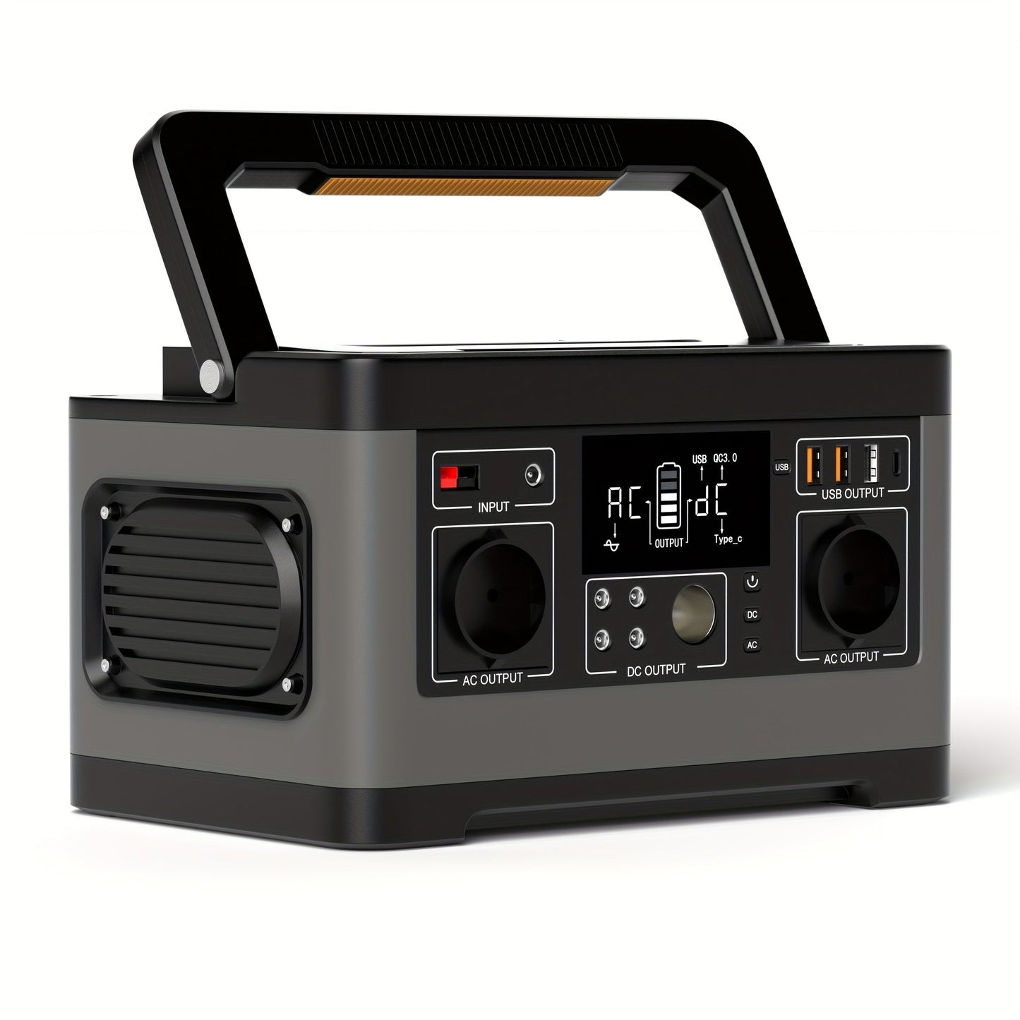 Draagbare Powerstation – Mobiele Accu – Externe Batterij – Camping Stroomvoorziening – 520Wh Capaciteit – 500W Output
