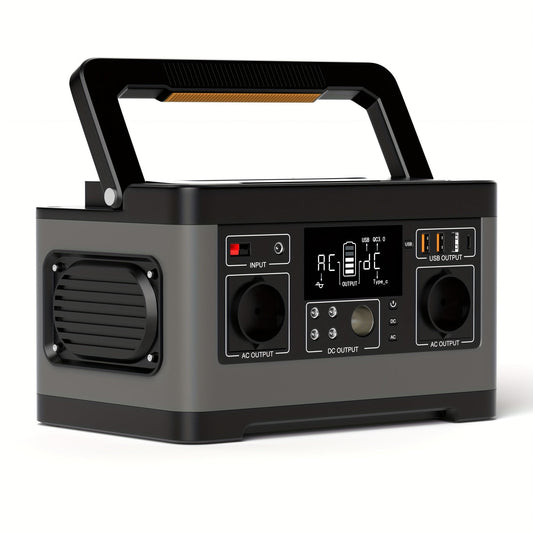 Draagbare Powerstation – Mobiele Accu – Externe Batterij – Camping Stroomvoorziening – 520Wh Capaciteit – 500W Output