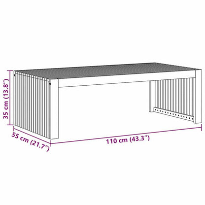 Tuin Coffee Table 110X55X35 Cm Solid Wood Acacia Removable, Suitable for Indoor Use And Suitable for All Seasons