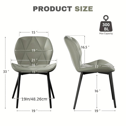 Eetkamerstoelen – Stoelen – Kuipstoelen – Barkrukken – Designstoelen – Set van 2 Mid-Century – Boucle Bekleding – Metalen Frame