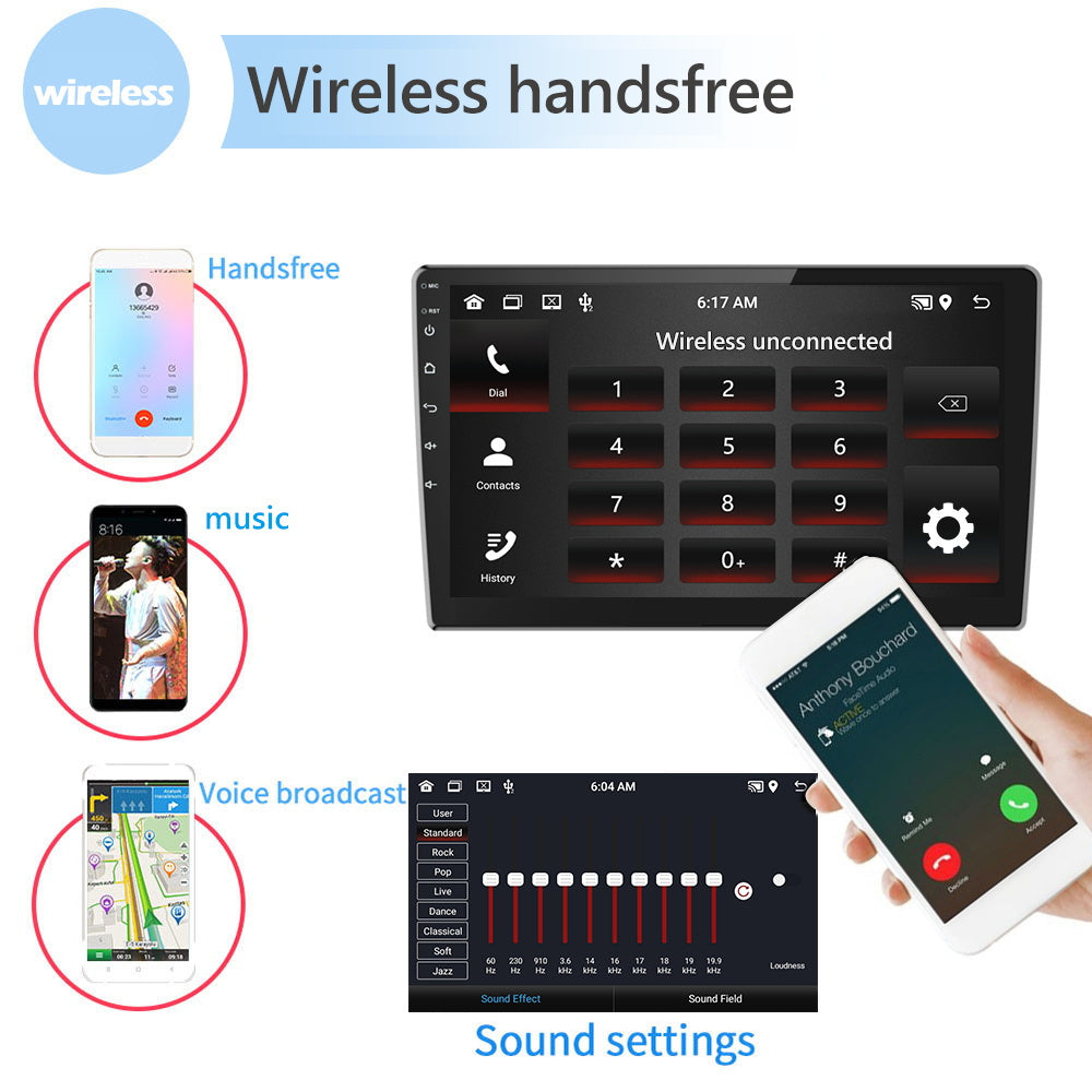 Autoradio – 2 Din Car Stereo – Android Auto Radio – Multimedia Speler – 2DIN Radio – 9 Inch HD 1080P Scherm – Android 13 Systeem – Ingebouwde Achteruitrijcamera & WiFi