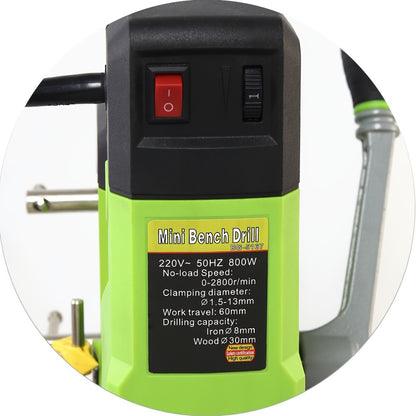 Boormachine Op Statief – Boorstandaard – Boormachine Met Standaard – Elektrische Boormachine – Krachtige Boor – 800W Motor – Variabele Snelheid Tot 2800 Toeren