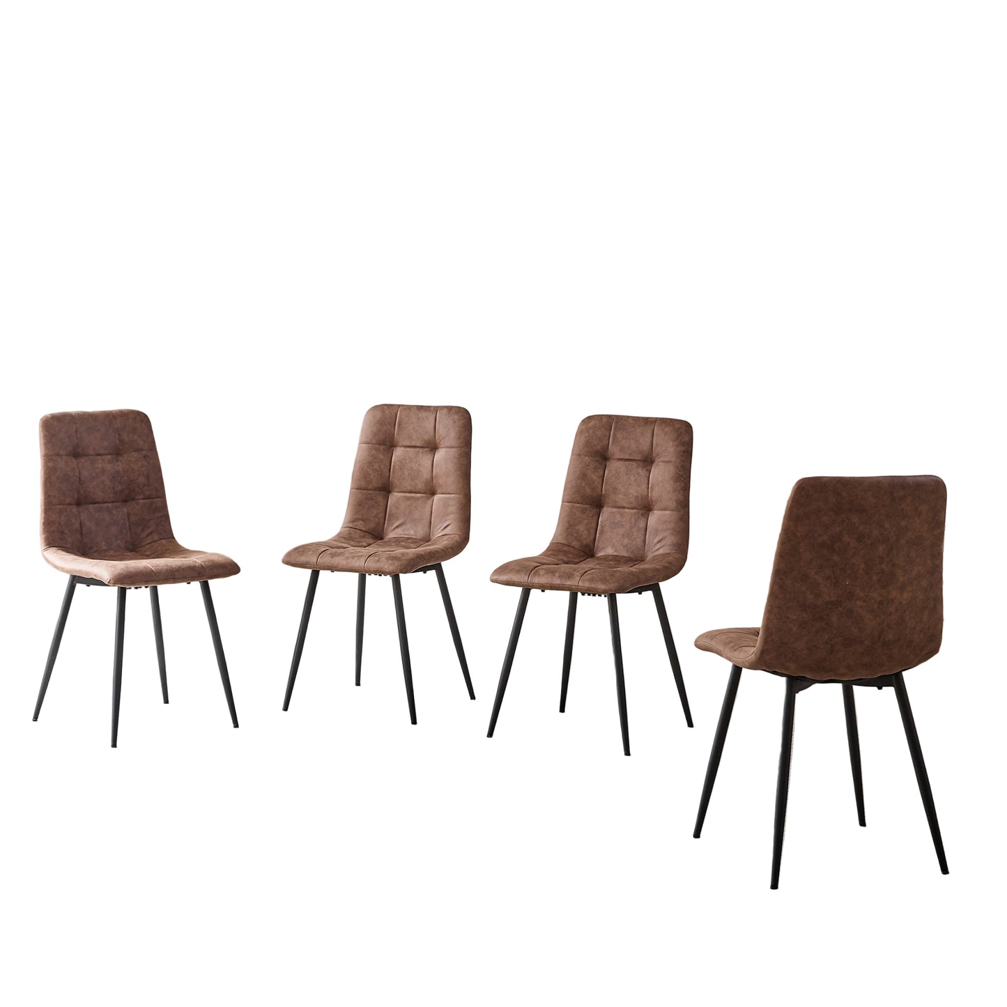 Eetkamerstoel – Kuipstoel – Keukenstoel – Stoel – Set Van 4 – Mid-Century Design – Ergonomisch – Vlekbestendige Stoffen Bekleding