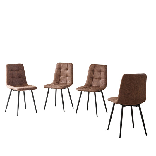 Eetkamerstoel – Kuipstoel – Keukenstoel – Stoel – Set Van 4 – Mid-Century Design – Ergonomisch – Vlekbestendige Stoffen Bekleding
