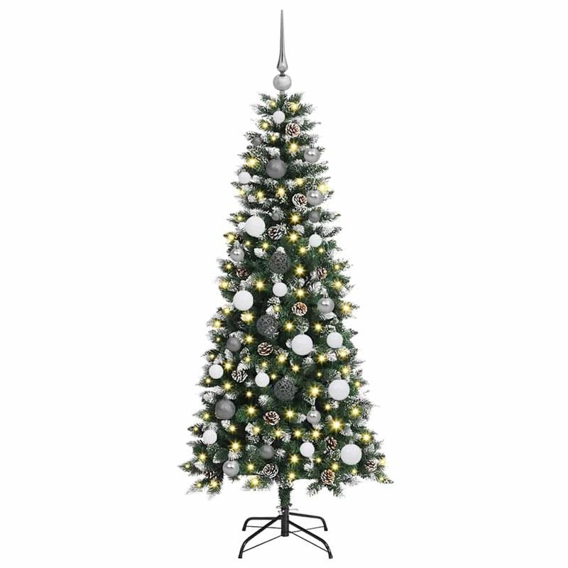 150cm PVC Green Artificial Christmas Tree Suitable for Living Room Holiday Decoration Bedroom Corner Arrangement Entrance Scene Embellishment
