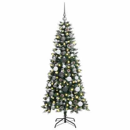 150cm PVC Green Artificial Christmas Tree Suitable for Living Room Holiday Decoration Bedroom Corner Arrangement Entrance Scene Embellishment