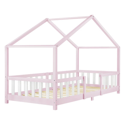 Kinderbed – Kinderbedden – Bedhuisje – Kinderbed Frame – Kinderbed 120x200cm – Valbeveiliging – Massief Dennenhout