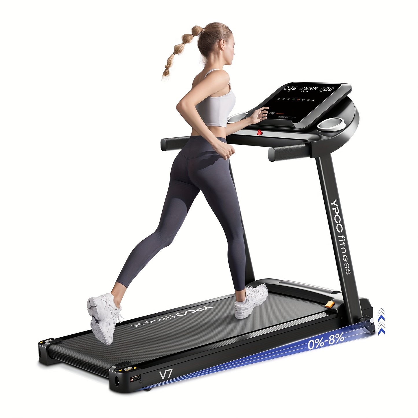 Loopband – Wandelband – Hardloopband – Walking Pad – Treadmill – Inklapbaar Ontwerp – 8% Hellingfunctie