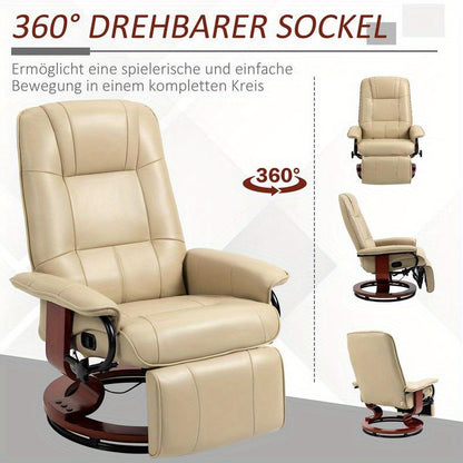 Adjustable Recliner Chair with 120kg Weight Capacity - Ergonomic Reclining Mechanism, Fabric & Wood Frame, 78x87x100cm Space-Saving Design for Living Room, Bedroom