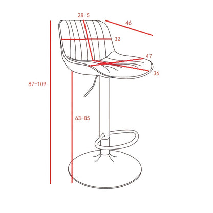 Set of 2 Modern Brown Velvet Swivel Bar Stools with Height Adjustment & 360° Rotation - Heavy-Duty Metal Frame, Soft Cushioned Seats with Backrest, Easy Assembly for Kitchen Island, Dining Room, Home Bar - Luxury Counter Sto