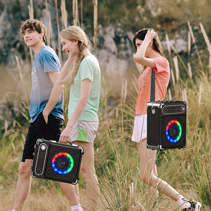 Draadloze Speaker – Bluetooth Speaker – Draagbare Speaker – Karaoke Speaker – Party Speaker – 200W Stereo Geluid – Karaoke Met 2 Microfoons