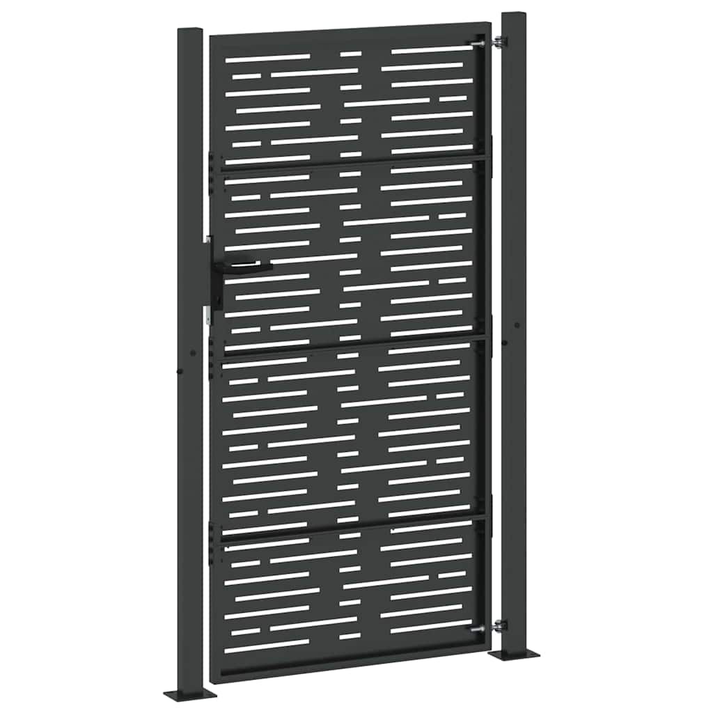 Moderne Metalen Tuinpoort – Tuinhek – Outdoor Gate – Veiligheidspoort – Stalen Poort – 105 x 175 cm – Gepoedercoat Staal – Veilig Slot