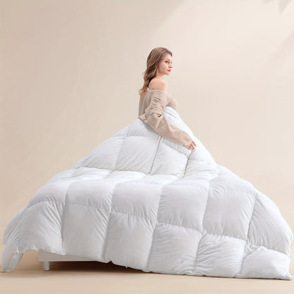 Extra Warm Dekbed – Donzen Dekbed – Donsdeken – Warme Deken – Winter Dekbed – 240x220 cm – 90% Dons & 10% Veren – 750+ Fill Power – Stil & Fluffy