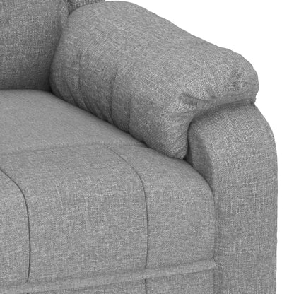 Relaxstoel – Fauteuil – Lounge Stoel – Verstelbare Stoel – Leunstoel – Lichtgrijs – 3 Verstelbare Standen – Stevig Hout-Metaal Frame