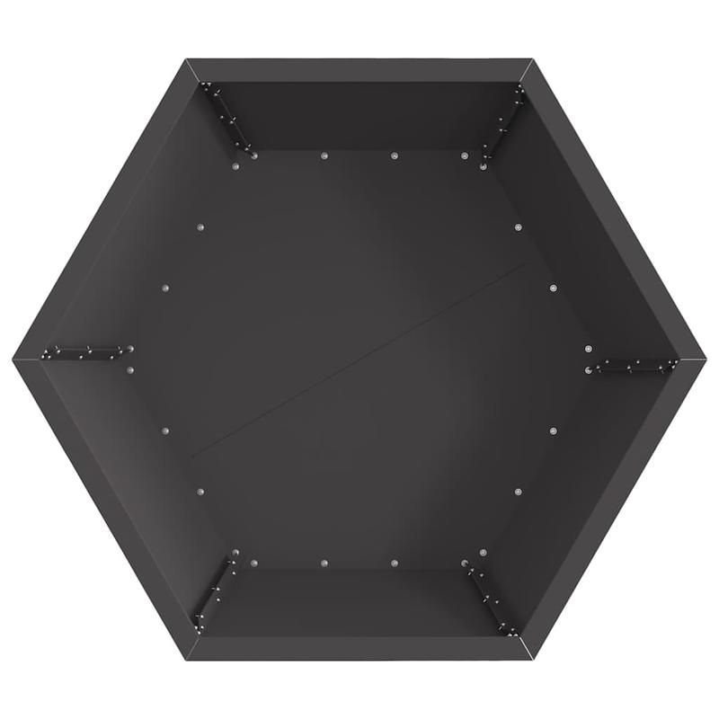 Outdoor Fire Pit - Heavy-Duty Metal Construction, Modern Rectangular Design with Ignition System, Large 75x75x28cm Heater for Patio, Garden, Backyard - All-Weather Indoor/Outdoor use - Perfect for Gatherings, Evenings & Winte