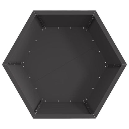 Outdoor Fire Pit - Heavy-Duty Metal Construction, Modern Rectangular Design with Ignition System, Large 75x75x28cm Heater for Patio, Garden, Backyard - All-Weather Indoor/Outdoor use - Perfect for Gatherings, Evenings & Winte