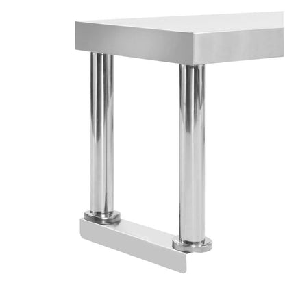 Werkbank – Werktafel – Montagetafel – Servertafel – Werkplek – RVS Constructie – Extra Groot 120x30x85 cm – Eenvoudig Schoon Te Maken