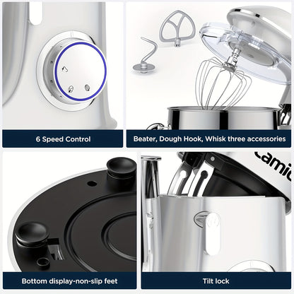 Keukenmachine – Keukenmixer – Keukenrobot – Foodprocessor – Mixer – 1500W Krachtige Motor – 8 Liter RVS Mengkom