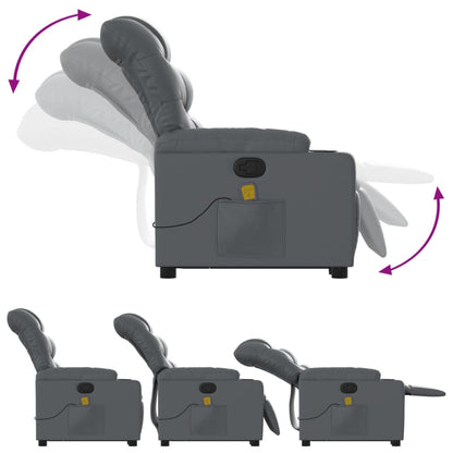 Sta-op Stoel Elektrisch – Verstelbare Fauteuil – Relaxstoel – Elektrische Relaxfauteuil – Stoel Met Sta-op Functie – Kunstleer Bekleding – Tot 135 Graden Verstelbaar