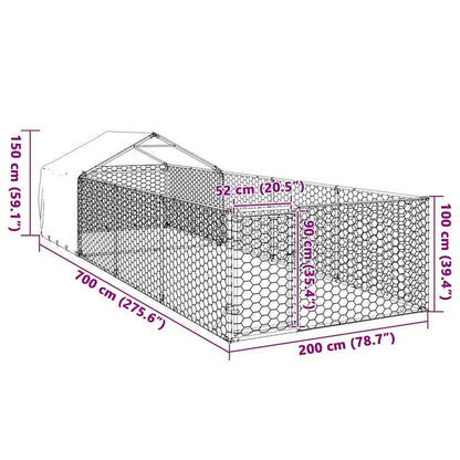 Hondenhok – Hondenkennel – Hondenhuis – Hondenkooi – Hondenren – Gegalvaniseerd Staal – Weerbestendig & Veilig Afsluitbare Deuren