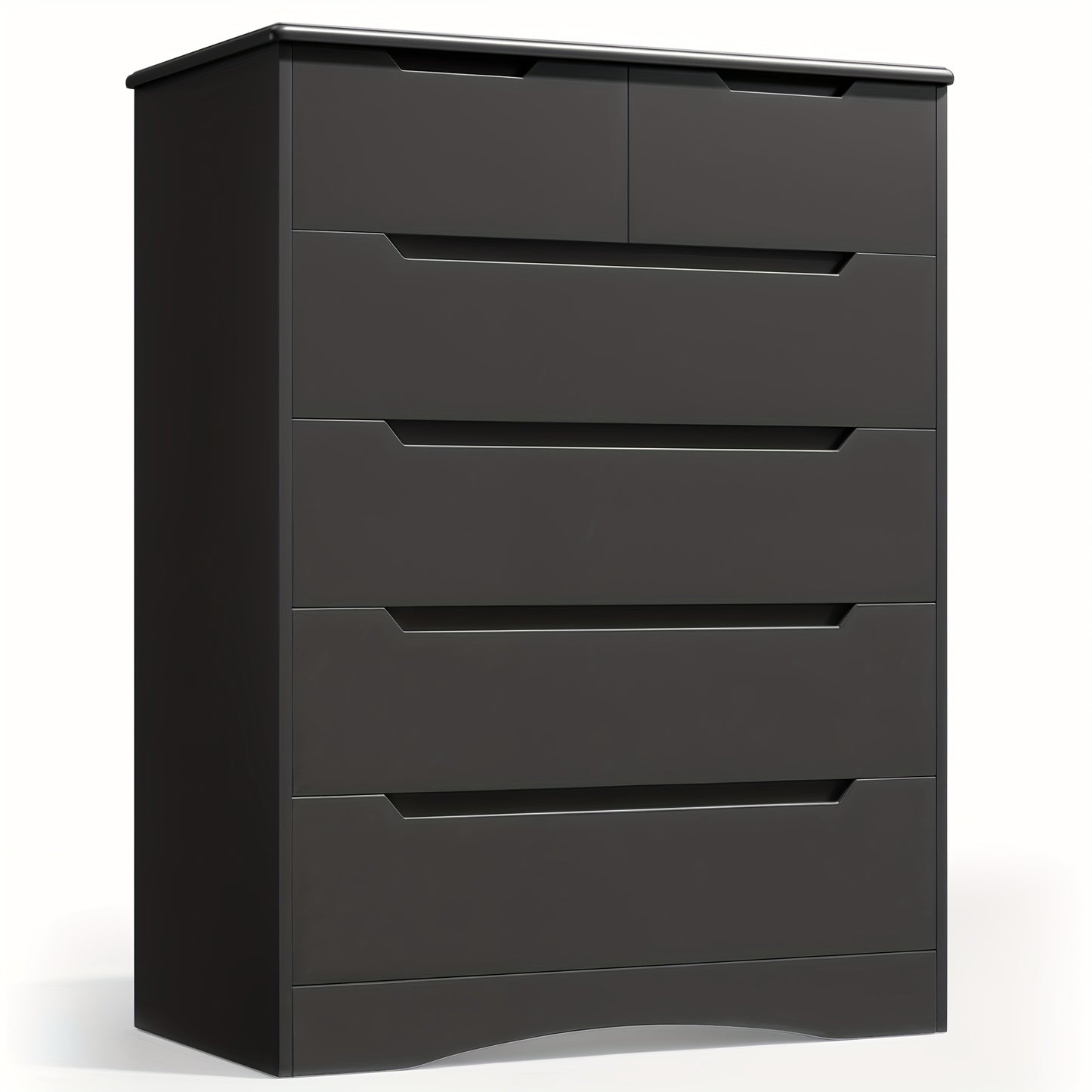 Opbergkast 6 Laden – Ladenkast – Vitrinekast – Dressoir – Sideboard – Zwart – Extra Stevig – Anti-Kantelbeveiliging