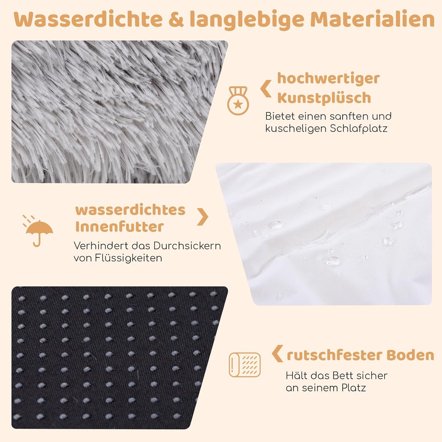 Pluche Hondenbed – Hondendeken – Hondenmat – Hondenkussen – Dierenbed – Groot Formaat 171x115 cm – Orthopedisch Memory Foam – Wasbare Grijze Hondendeken