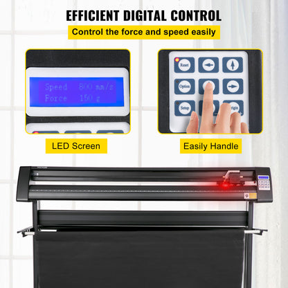 Snijplotter – Vinyl Cutter – Vinyl Plotter – Plotter Cutter – Vinyl Snijmachine – Rood Lichtgeleiding – Snijbreedte 135 cm
