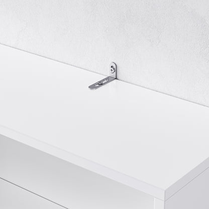 Garderobekast – Kapstok – Schoenenkast – Schoenbank – Halmeubel – 6-in-1 Multifunctioneel – MDF Wit – 100x35x180 cm – Anti-Kantel Veiligheid