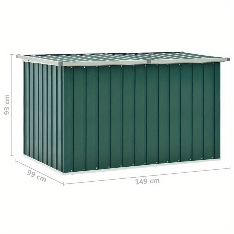 Garden Box 149x99x93cm Green - Perfect for Patio, Garden, Veranda, Outdoor Use, Garden Storage, Veranda Decor, Patio Furniture, Decorative Box, Stylish Container, Durable Construction, Weatherresistant Material, Plant Contain