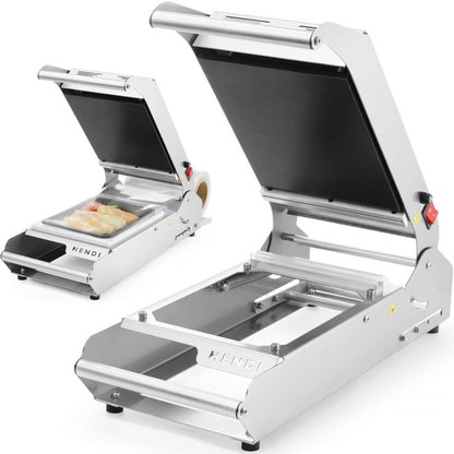 Tray- en Cupsealer – Traysealer – Foliesluiter – Verpakkingsmachine – Sealmachine – Roestvrij Staal 18/10 – 700 W Verzegeling Met Temperatuurregelaar