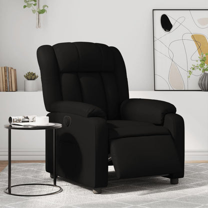 Elektrische Relaxstoel – Relaxfauteuil – Elektrisch Verstelbare Stoel – TV Stoel – Fauteuil – Zwart – Verstelbare Rugleuning Tot 135° – Kunstleren Bekleding