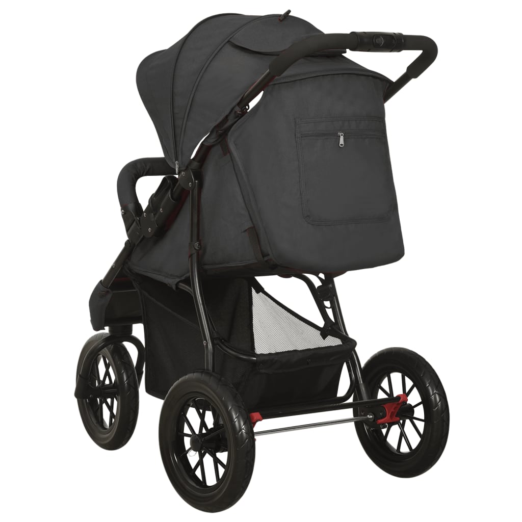 Buggy – Kinderwagen – Wandelwagen – Plooibuggy – Reisbuggy – Lichtgewicht en Compact – One-Hand Fold Mechanisme – Verstelbare Rugleuning – Antraciet