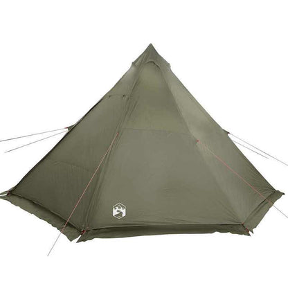 6-Person Tipi Tent High Quality Olive Green - Lightweight Easy Setup Camping Tent with Zippered Doors & Ventilation, Spacious Outdoor Shelter for Family Camping, Hiking, Picnics, Campers Accessories