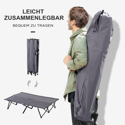 Campingbed – Tentbed – Kampeerbed – Buitenbed – Veldbed – Tweepersoons – Waterafstotende Oxford Stof – Draagvermogen 136 kg