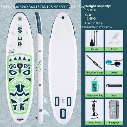 Opblaasbaar Paddle Board – SUP Board – Stand Up Paddle – Inflatable Sup – Watersportboard – 320x84x15 cm – Robuust PVC – Stabiel en Comfortabel