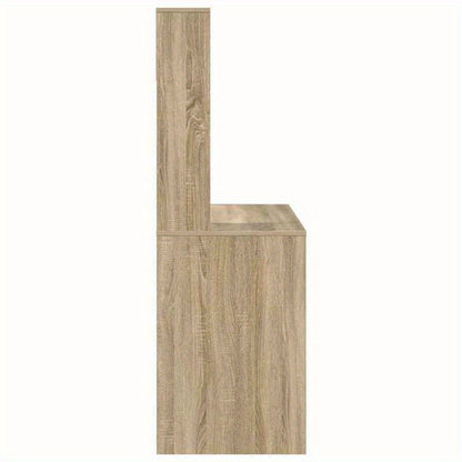 Bureau – Computertafel – Kantoortafel – Schrijftafel – Werkbureau – Sonoma Eiken – Houten Bureau Met Opbergruimte – Compact 91x50x149 cm – Duurzaam En Stevig Ontwerp
