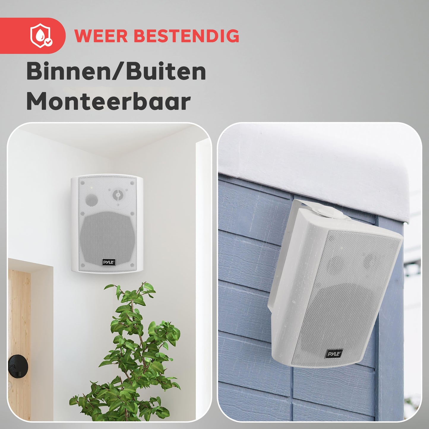 Draadloos Bluetooth Luidsprekersysteem – Wireless Speaker – Bluetooth Speaker – Indoor Speaker – Outdoor Speaker – Wit – Waterbestendig – 300 Watt Groot Vermogen