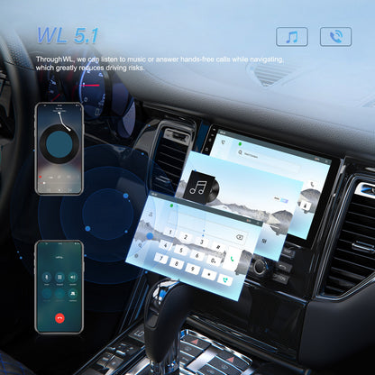 2 DIN Android Autoradio – Auto Multimedia Systeem – Touchscreen Radio – Navigatie Systeem – Bluetooth Audio – 10 Inch IPS Scherm – Draadloze CarPlay & Android Auto
