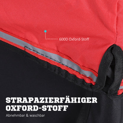 Fietskar – Fietsaanhanger – Transportkar – Bagagekar – Vouwbare Aanhangwagen – Stevig IJzeren Frame – 140x88x60 cm Laadruimte – Max 40 kg Draaglast