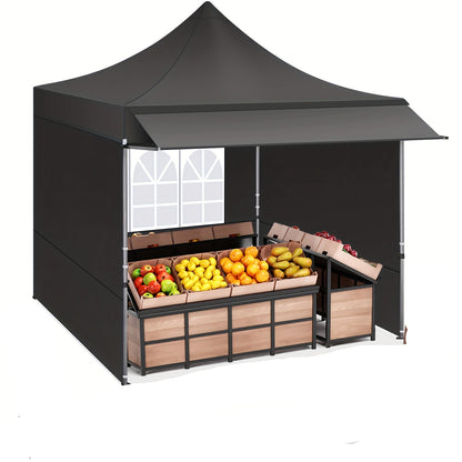 Feesttent – Partytent – Pop-up Tent – Paviljoen – Vouwtent – 3.05x3.05 m – 3 Afneembare Zijwanden – Verstelbare Hoogte – Draagtas