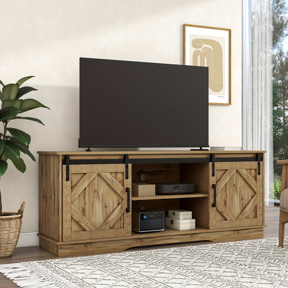 Dressoir – Ladekast – Opbergkast – Buffetkast – Hoekkast – Hardhout Met Rattan Deuren – 2 Lades – Met Metalen Handgrepen