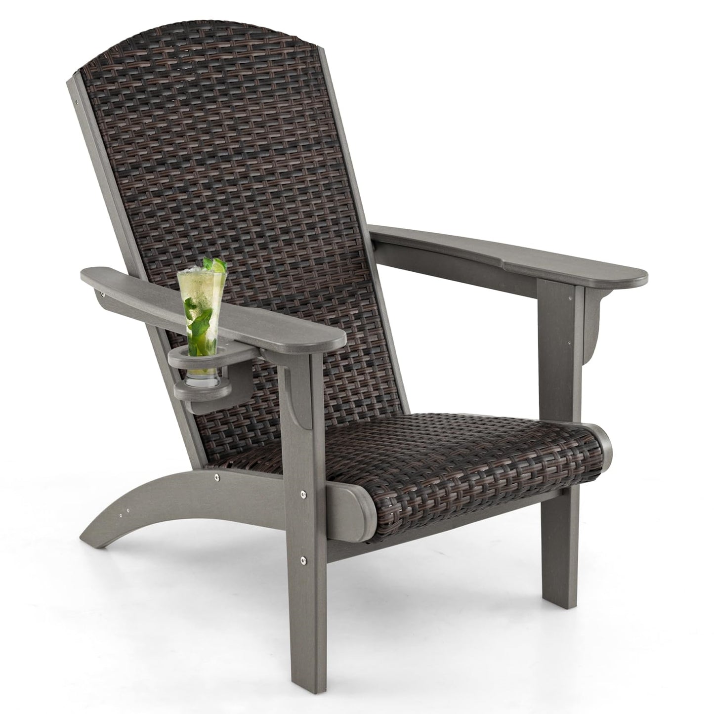 Tuinstoel – Adirondack Tuinstoel – Loungestoel – Tuinmeubel – Buitestoel – Ergonomisch Design – Duurzaam HDPE Frame