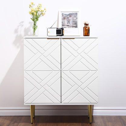 Hal Kast – Halkast – Halmeubel – Garderobekast – Opbergkast – Mat Zwart – 2 Deuren – Compact 74 cm Breed