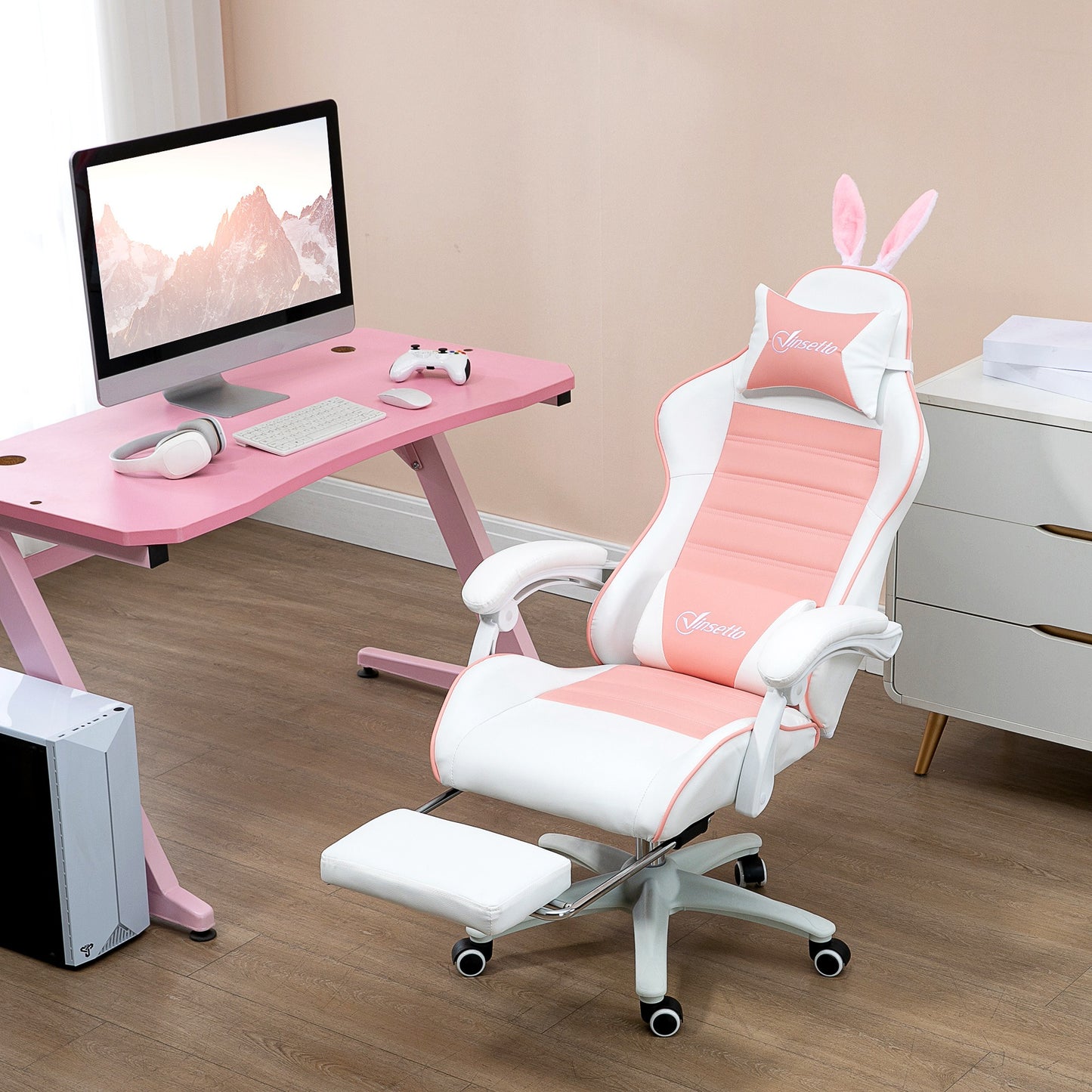 Gamingstoel – Gamestoel – Gaming Chair – Game Stoel – Bureaustoel – Ergonomisch Design – Verstelbare Hoogte en Rugleuning